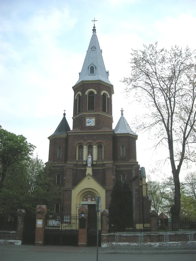 The church in Lubień Kujawski, Poland.