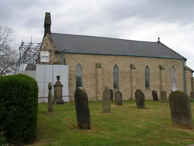 Former parish church of St Bartholomew, Thornley, County Durham, seen from the south in 2007. The church was demolished later that year.