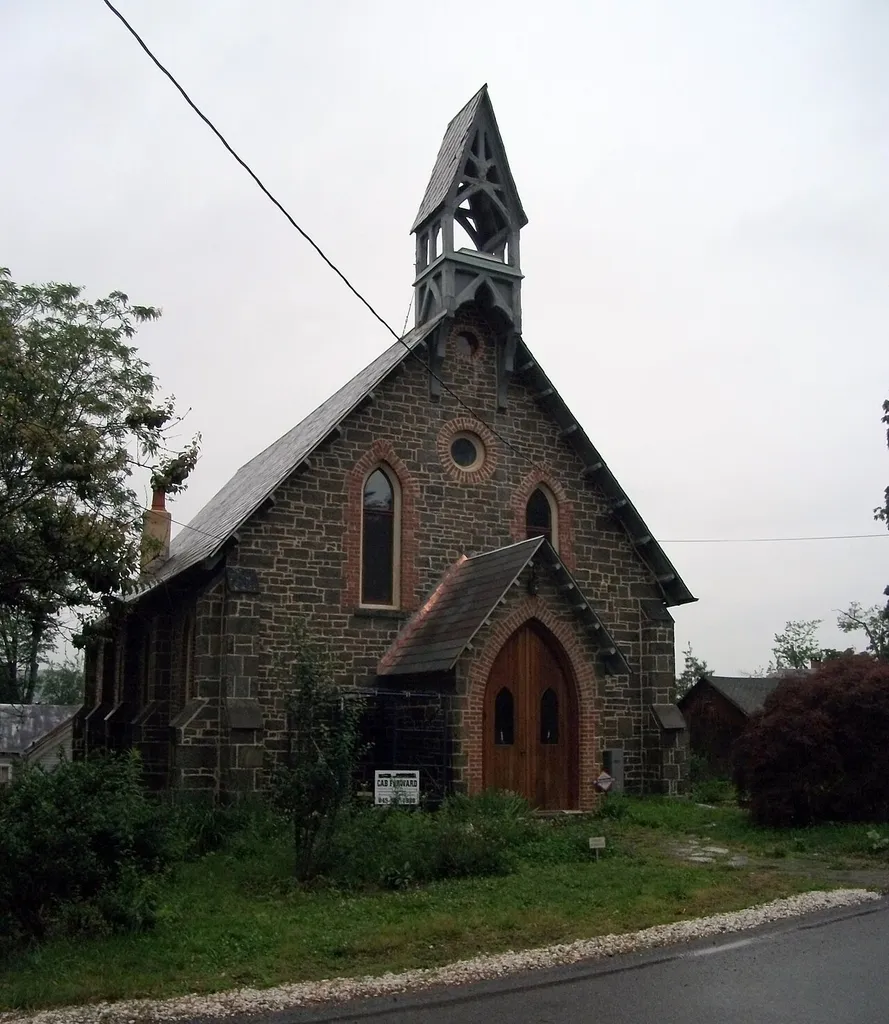 Riverside Methodist Church and Parsonage — in Rhinecliff, Rhinebeck, New York. Within the Hudson River Historic District.