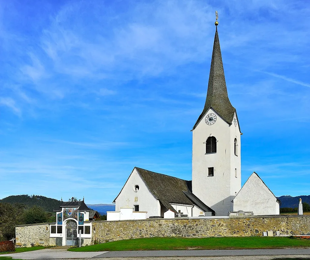 Parish church Saint George in Hörzendorf, municipality Sankt Veit an der Glan, district Sankt Veit, Carinthia, Austria, EU