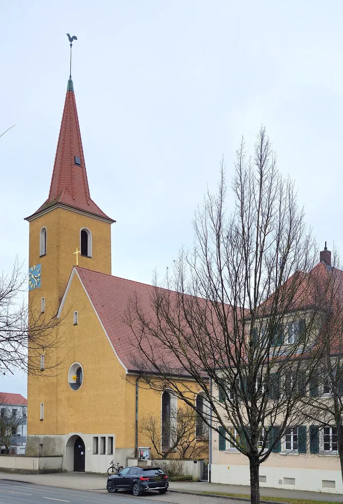 Evamgelisch'-lutherische Christuskirche Hilpoltstein, Landkreis Roth, Mittelfranken, Bayern, Deutschland