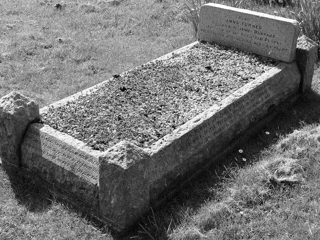 Grave of James Banyard (1800 - 1863). Founder of The Peculiar People in Essex. 7th April 2017