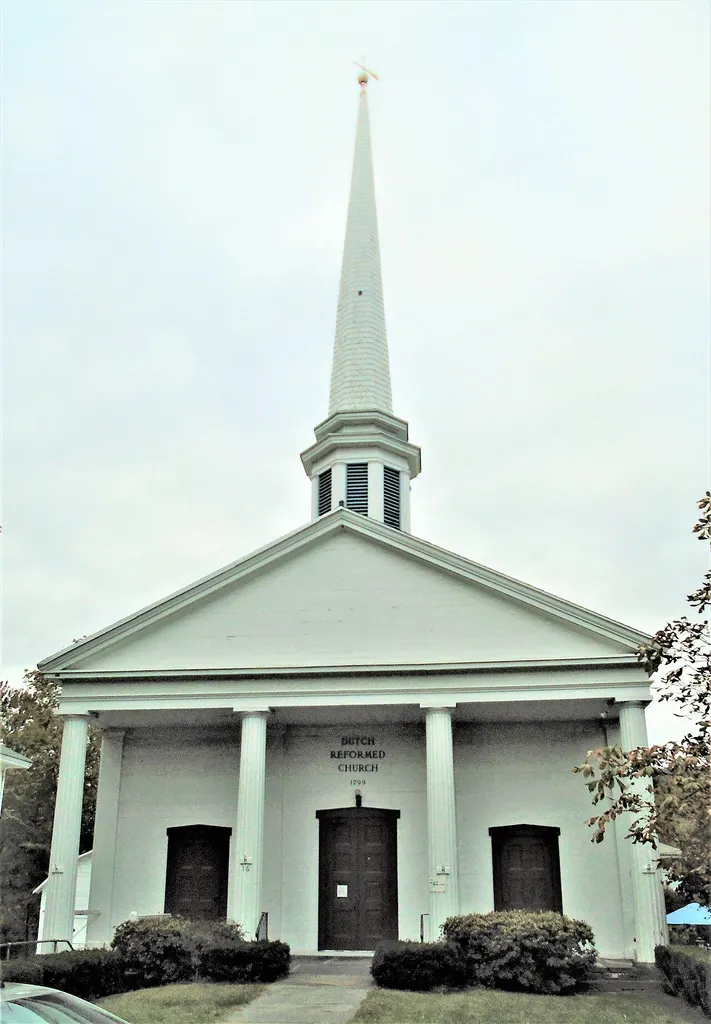 The Dutch Reformed Church at 16 Tinker Street on the Village Green in Woodstock, New York was built in 1799.