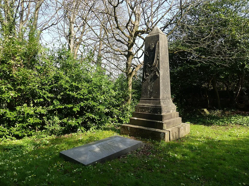 Obelisk monument to Edward Gore Langton, in churchyard to north east of Holy Trinity Church, Newton St Loe, Somerset. .mw-parser-output .messagebox{margin:4px 0;width:auto;border-collapse:collapse;border:2px solid var(--border-color-progressive,#6485d1);background-color:var(--background-color-neutral-subtle,#fbfcff);color:var(--color-base,#202122);box-sizing:border-box;border-inline-start-width:8px}.mw-parser-output .messagebox.mbox-small{font-size:88%;line-height:1.25em}.mw-parser-output .mbox-warning,.mw-parser-output .mbox-speedy{border:2px solid var(--border-color-error,#b22222);background:var(--background-color-error-subtle,#ffdbdb);border-inline-start-width:8px}.mw-parser-output .mbox-serious,.mw-parser-output .mbox-delete,.mw-parser-output .mbox-stop{border:2px solid var(--border-color-error,#b22222);border-inline-start-width:8px}.mw-parser-output .mbox-issue,.mw-parser-output .mbox-content{border:2px solid #f28500;background:var(--background-color-warning-subtle,#ffe);border-inline-start-width:8px}.mw-parser-output .mbox-query,.mw-parser-output .mbox-style{border:2px solid #f4c430;background:var(--background-color-warning-subtle,#ffe);border-inline-start-width:8px}.mw-parser-output .mbox-shit{border:2px solid #960;border-inline-start-width:8px}.mw-parser-output .mbox-license{border:2px solid #88a;border-inline-start-width:initial}.mw-parser-output .mbox-legal{border:2px solid var(--border-color-notice,#666);background:var(--background-color-base,#fff);border-inline-start-width:8px}.mw-parser-output .mbox-honor{border:2px solid #ca3;background:var(--background-color-warning-subtle,#fcf4db);border-inline-start-width:8px}.mw-parser-output .mbox-growth{border:2px solid #8d4;background:var(--background-color-success-subtle,#d5fdf4);border-inline-start-width:8px}.mw-parser-output .mbox-move{border:2px solid #93c;border-inline-start-width:8px}.mw-parser-output .mbox-protection,.mw-parser-output .mbox-message{border:2px solid var(--border-color-base,#aaa);border-inl