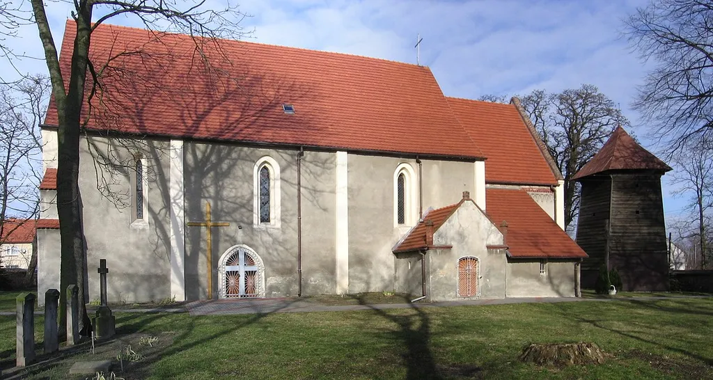 Holy Cross church in the village Źródła near Miękinia, Lower Silesian Voivodeship, Poland