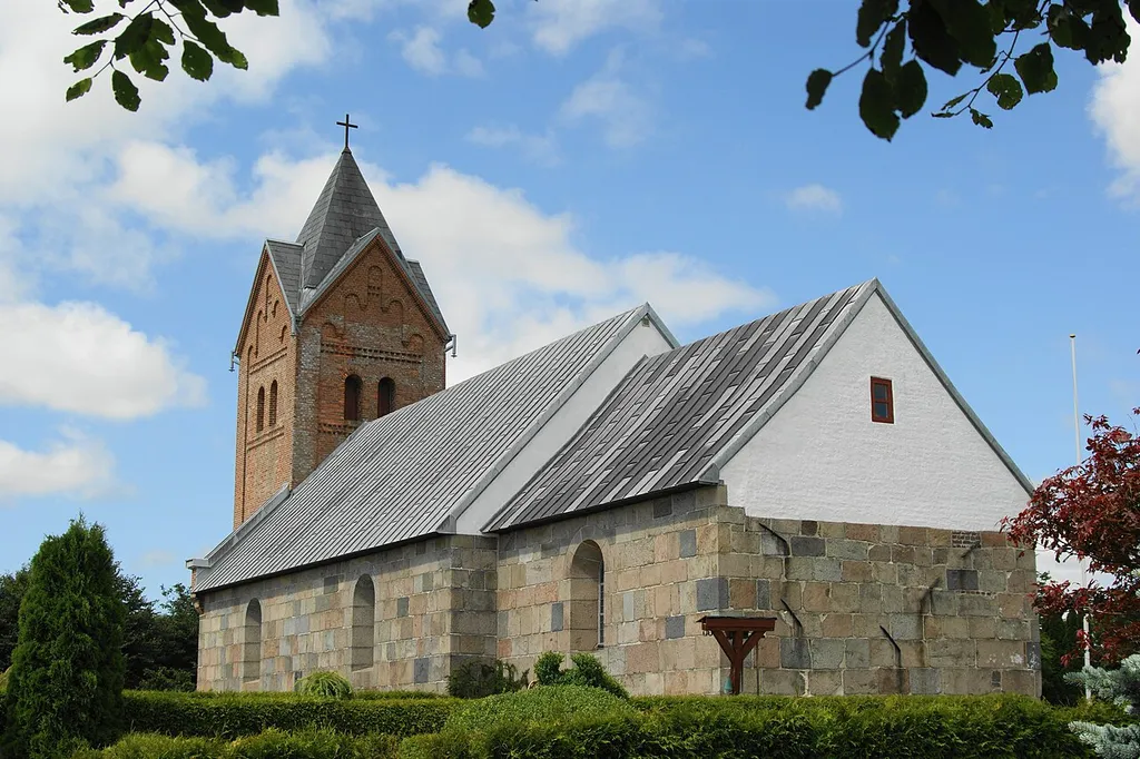 Harre Church - approx 1200 - Tower 1869 - Salling