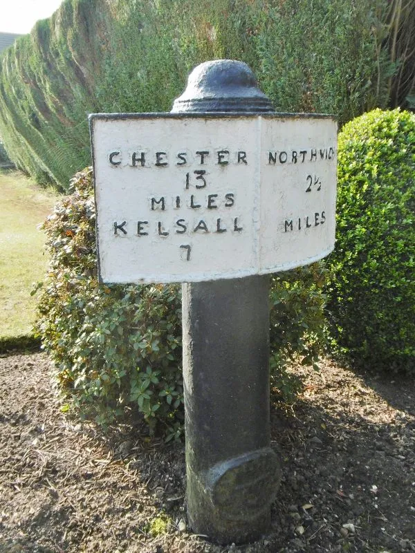 Old Milepost by the A559, Chester Road, Hartford
