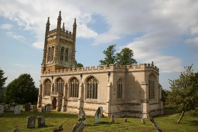 Church of England parish church of St Mary the Virgin, Whiston, Northamptonshire: view from the southeast