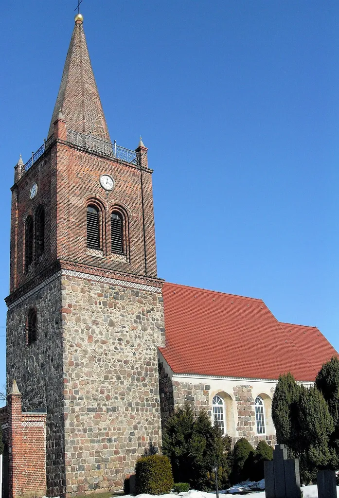 Kirche in Marxdorf, Gemeinde Vierlinden, Deutschland