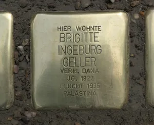 Stolperstein dedicated to Brigitte Ingeburg Geller