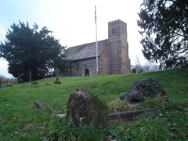 St Stephens church, Up Nately. Dating from the 12th century and added to over the centuries. The chancel, tower and vestry were all built in 1884.