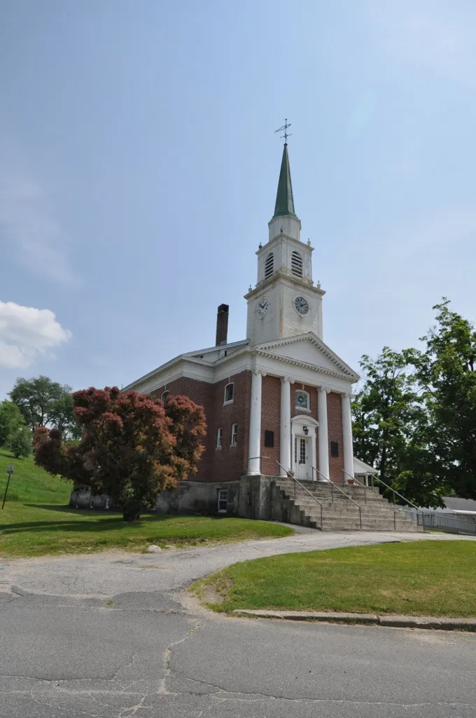 New Hampshire Conservatory of Music and the Arts, now a church, Winchester, New Hampshire. This is an image of a place or building that is listed on the National Register of Historic Places in the United States of America. Its reference number is 80000276 (Wikidata).