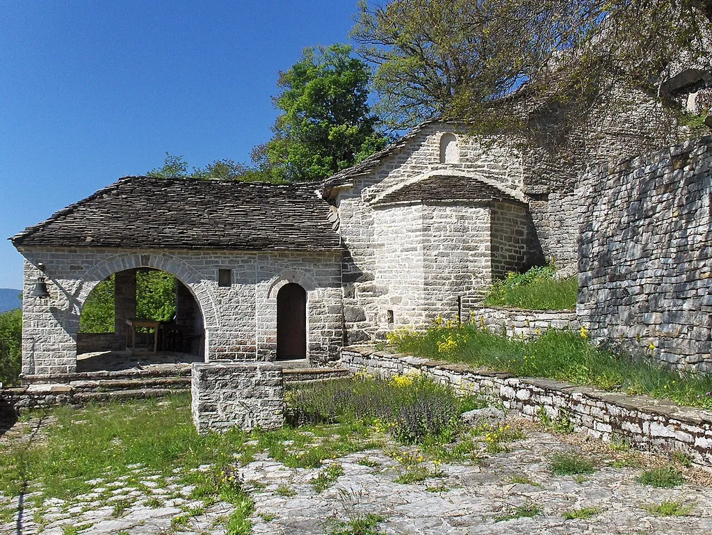 Monastery of Agia Paraskevi, Skamneli, Zagori, Epirus, Greece.