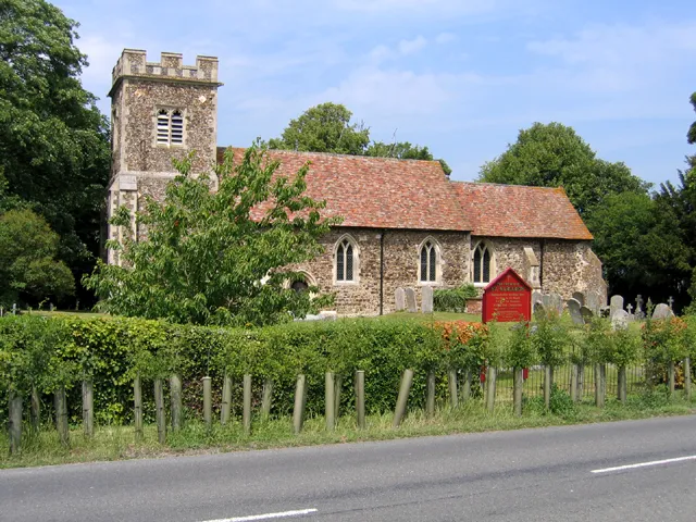 St Margaret's parish church, Higham Gobion, Bedfordshire, seen from the southeast