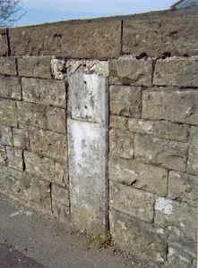Milestone, London Road, on the railway bridge, opp. drive to station