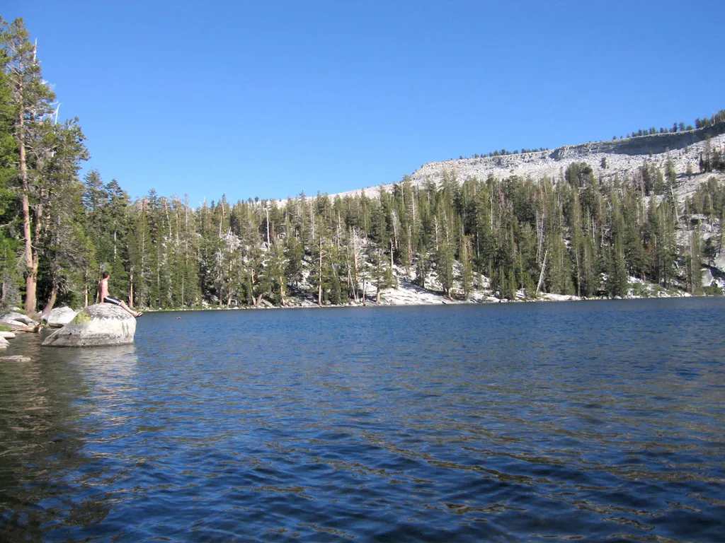 Ostrander Lake, Yosemite National Park, Mariposa County, California.