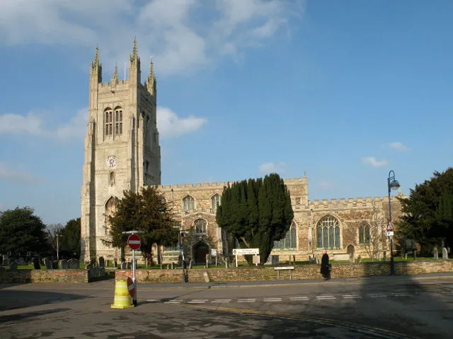 St Mary's parish church, St Neots, Cambridgeshire, seen from the south
