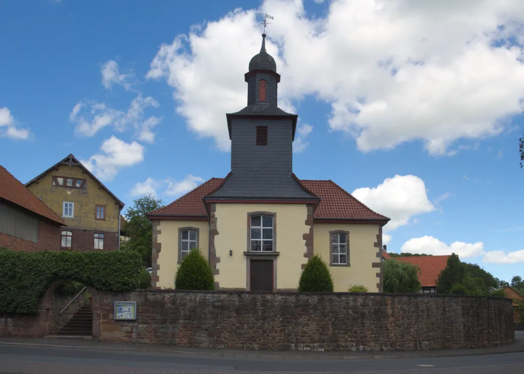 Protestant Church in Kruspis, Haunetal, Hesse, Germany
