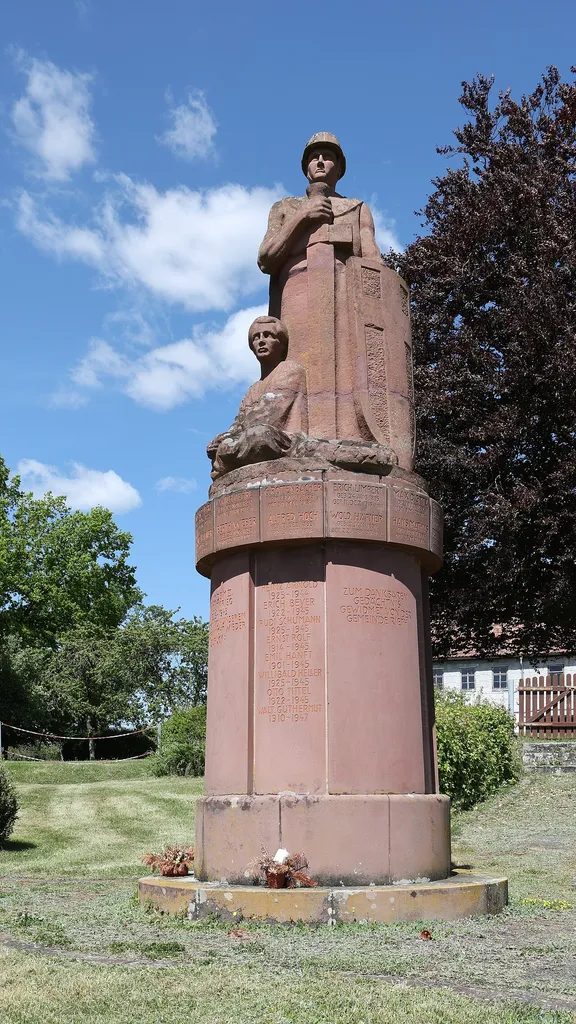 Gefallenendenkmal, Bergstraße in Rieth