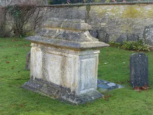 John Marchant monument in the churchyard approximately 20 metres south of chancel to Church of St Mary