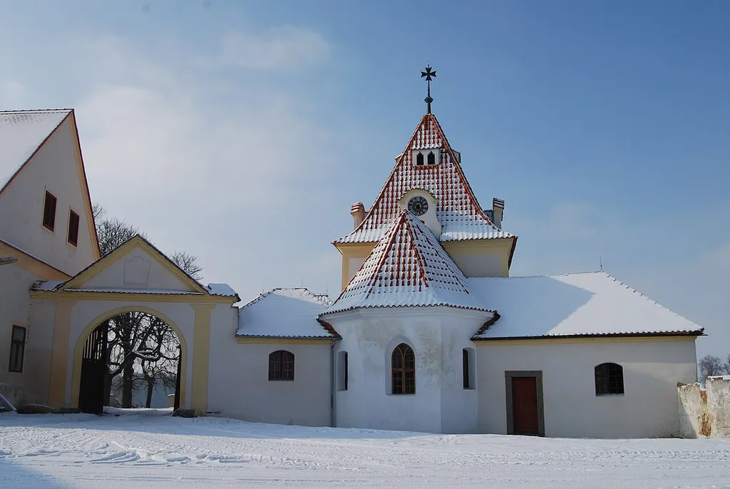 Kostel sv. Kateřiny. Varvažov. Okres Písek. Česká republika.