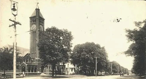 Postcard of "Presbyterian Church, Broad Street, Selma, Ala."