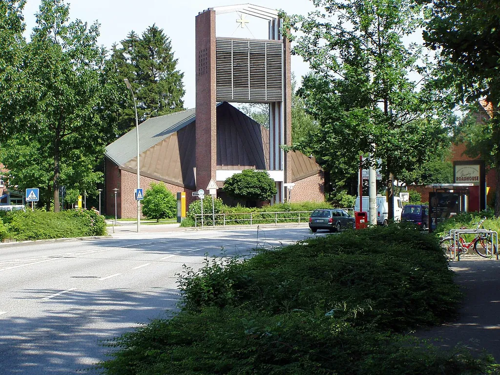 Vicelin church at Saseler Markt, Hamburg-Sasel, Germany