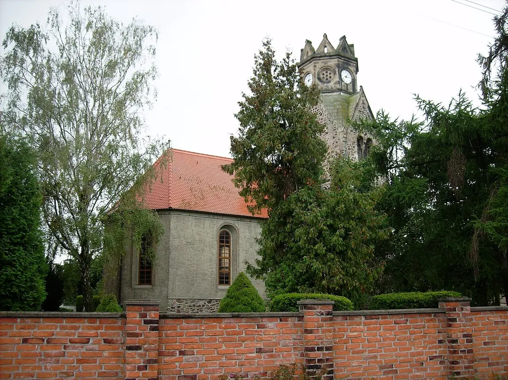 Church of the village of Petersroda (Sandersdorf-Brehna, Anhalt-Bitterfeld district, Saxony-Anhalt)
