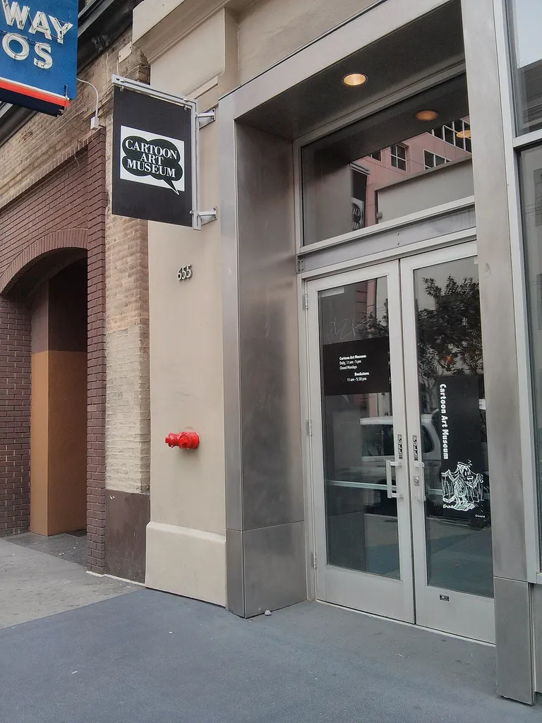 Front door of Cartoon Art Museum