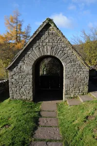 Lych Gate at Church of St Issui, Partrishow