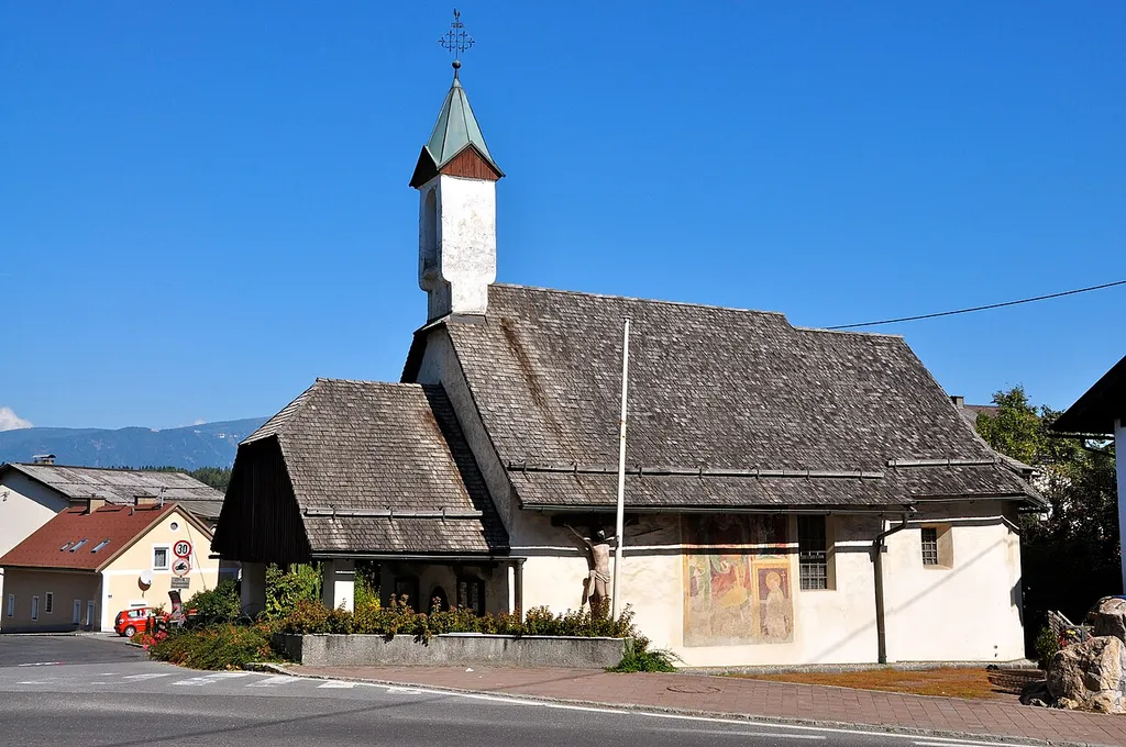Subsidiary church Saint Margaret on Mallestiger Platz in Finkenstein, market town Finkenstein am Faaker See, district Villach Land, Carinthia, Austria, EU