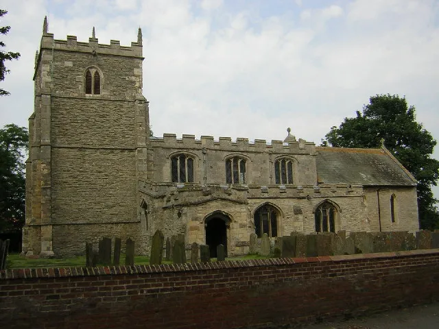St.Helena's church, South Scarle, Notts. A nice church with a splendid Norman arcade and a curious "vamping horn" discovered when the north aisle was converted into the parish room.