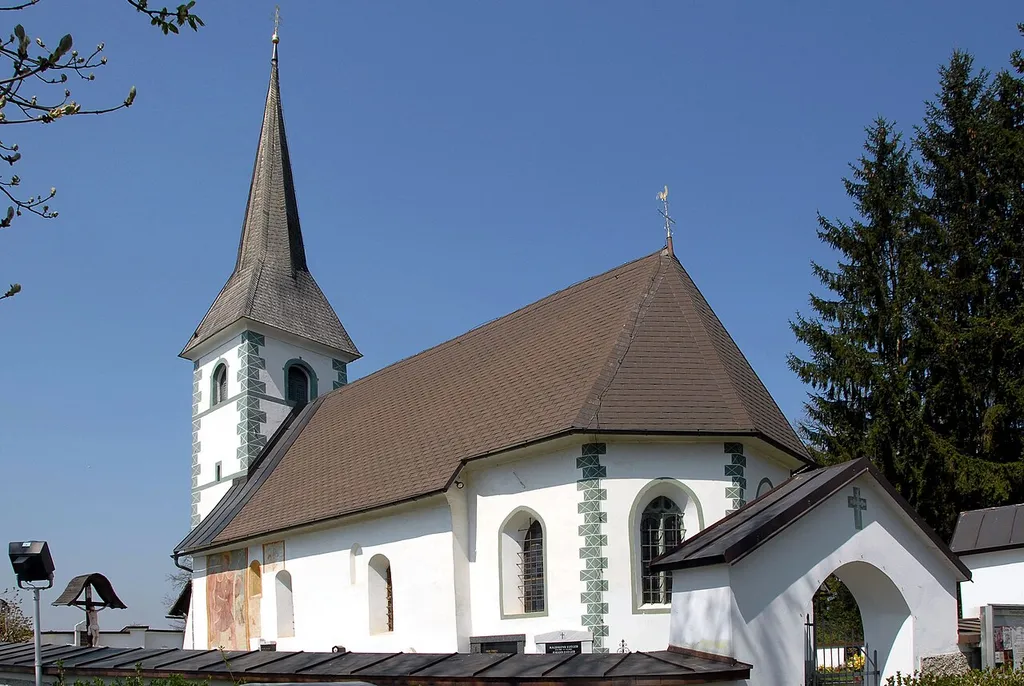 Subsidiary church Saint Margaretha in the 15th district "Hoertendorf" of Carinthia`s capital Klagenfurt, Carinthia, Austria