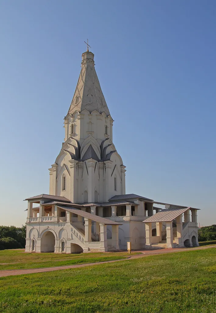 Kolomenskoe Museum Reserve in Moscow. The Ascension Church.