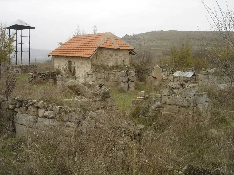 Archaeological site, supposedly of ancient city Tranupara, near Konjuh, Macedonia