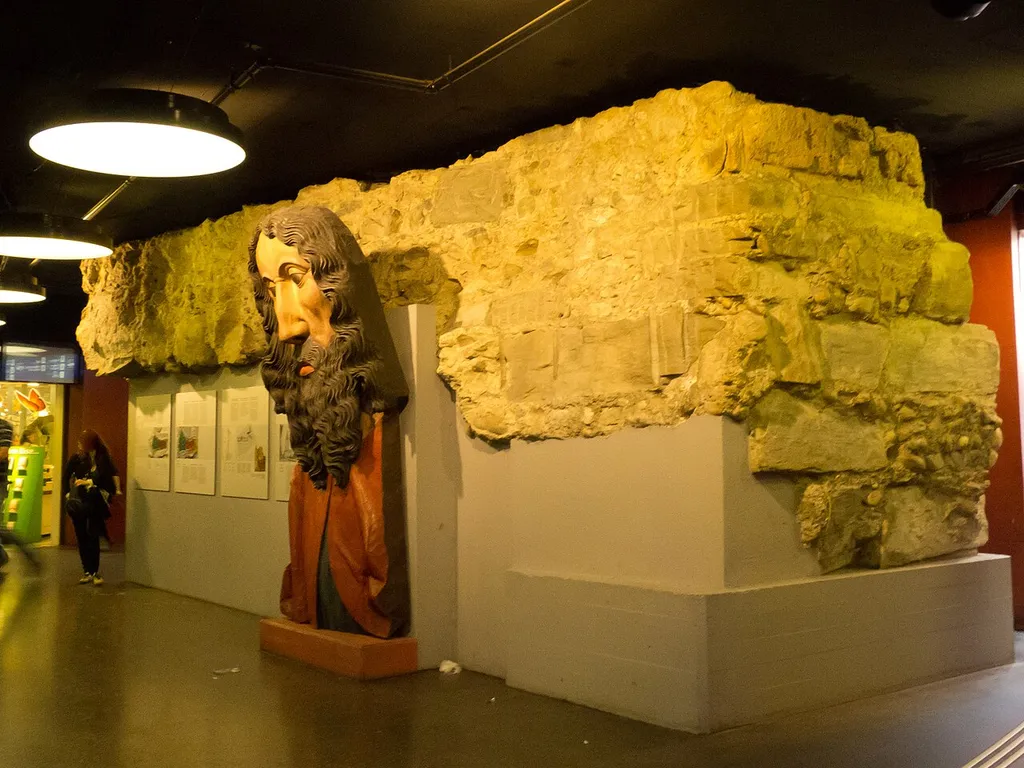Christoffel underpass at the main station, remains of old fortifications
