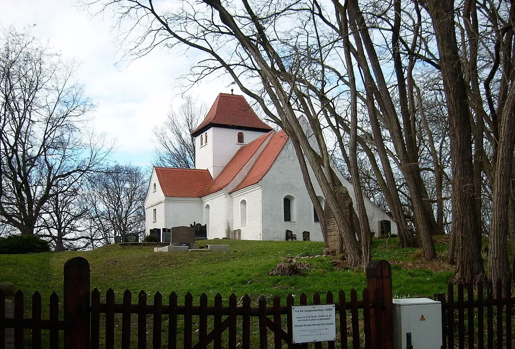 Church of the village of Gostemitz (Jesewitz, Nordsachsen district, Saxony)