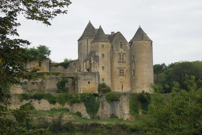 Le château fort des Salignac-Fènelon. Août 2005.
