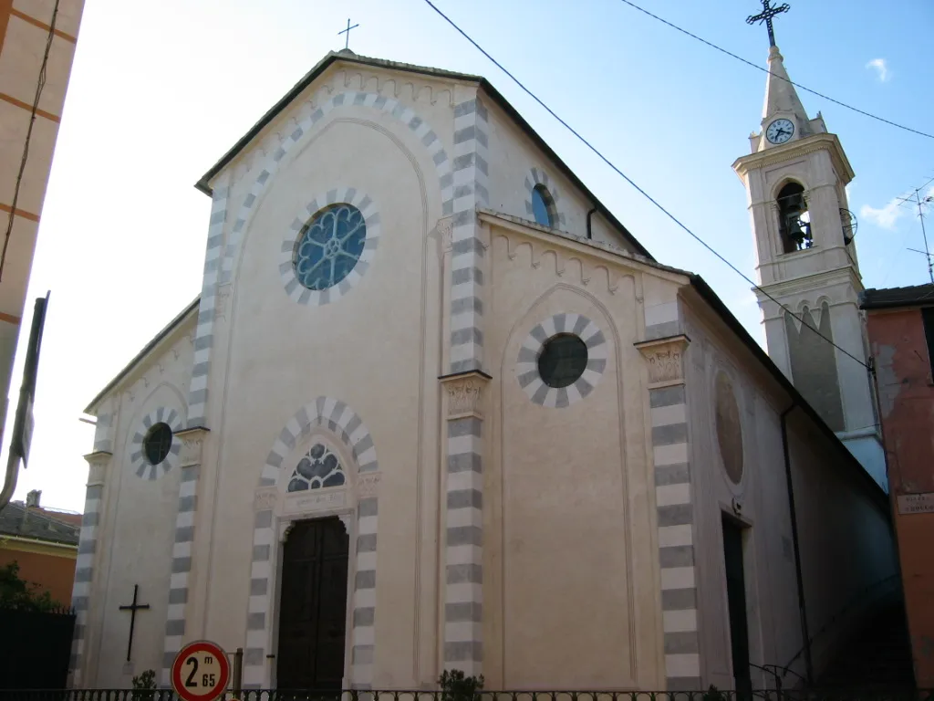 Chiesa parrocchiale Prevostura di S. Rocco di Vernazza (tra Sturla, S. Martino e Borgoratti) (Genova) antica sede dell' Arciconfraternita San Rocco di Vernazza Morte e Orazione nata il 29 Giugno 1468