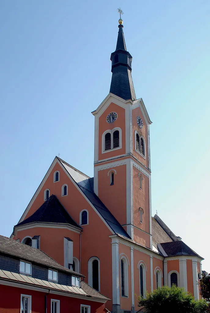 Groß St. Florian, Steiermark, Österreich: Pfarrkirche, bis in das 18. Jahrhundert Zentrum des Kommissariats/Erzdiakonats St. Florian des Bistums Lavant This media shows the protected monument with ObjektID 3444 in Austria. (Commons, de, Wikidata)