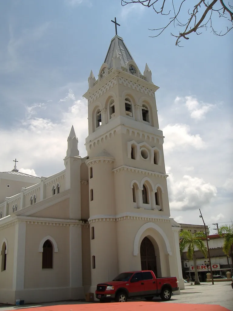 Church in w:en:Humacao, Puerto Rico. This is an image of a place or building that is listed on the National Register of Historic Places in the United States of America. Its reference number is 84003140 (Wikidata).