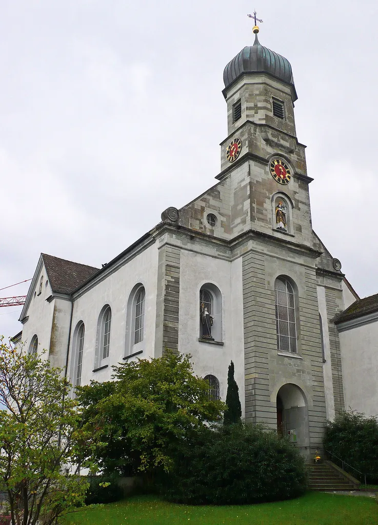 Catholic church (belonging to the former monastery precinct) of Münsterlingen, Switzerland.