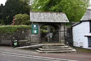 Lych Gate, Walls, Horse Trough And Mounting Block North Of Church Of St Martin