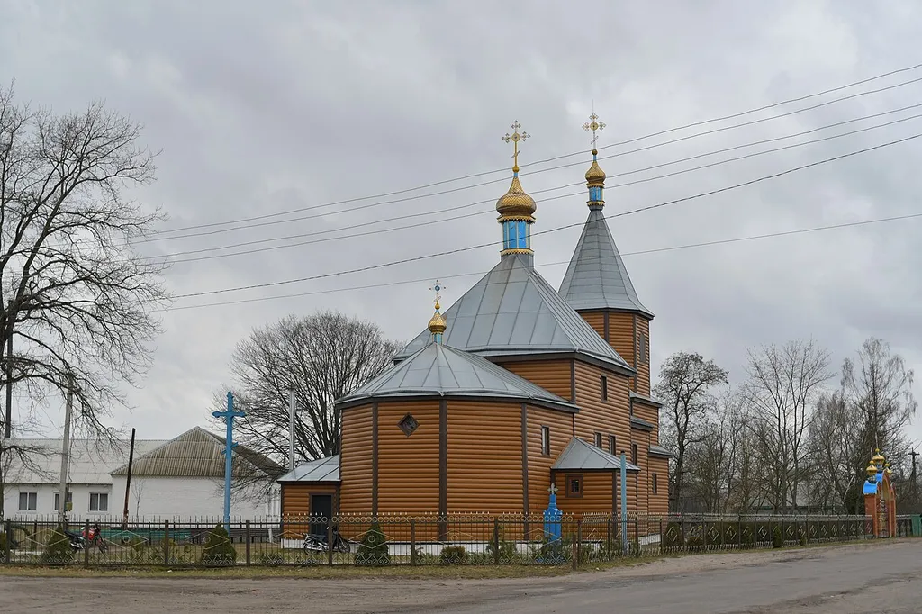 Церква Параскеви (дер.) (1794 рік) - вигляд з північного сходу - Заліси (вул. Центральна, біля школи) Ратнівський район Волинська область Україна
