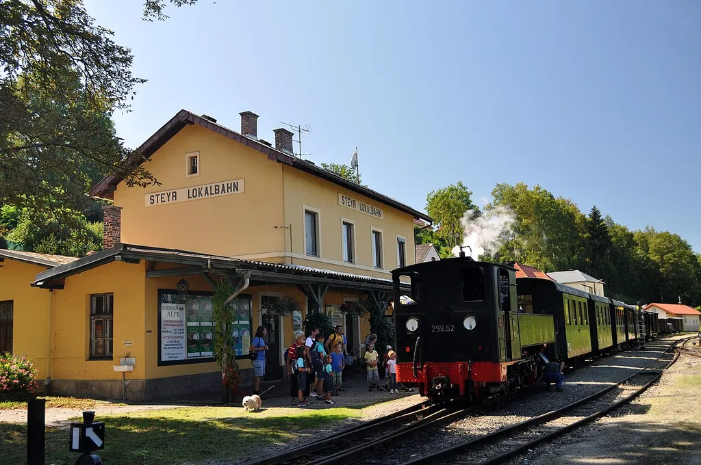 Areal des Bahnhofes Steyr-Lokalbahn und Streckenteil