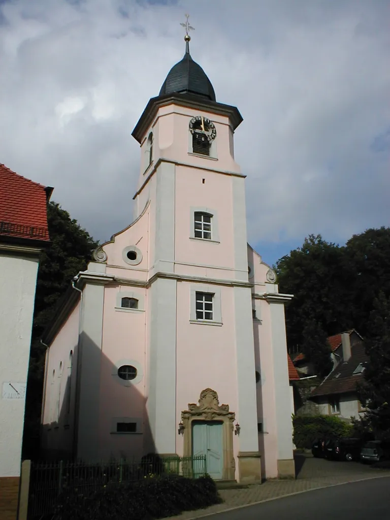 Barocke evangelische Kirche in Wollenberg, erbaut 1768
