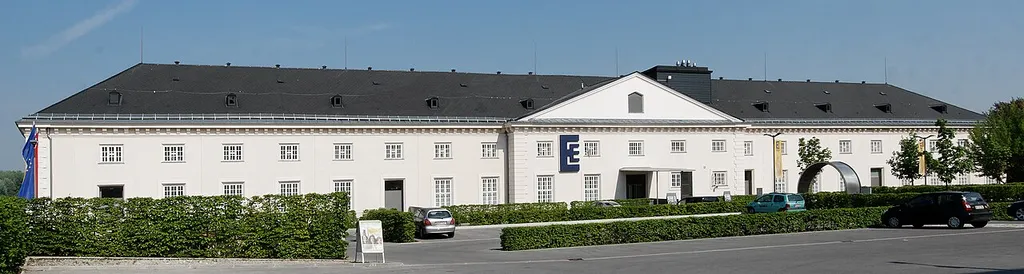 Kulturfabrik Hainburg während der Niederösterreichischen Landesausstellung 2011, Blick zum Eingang.