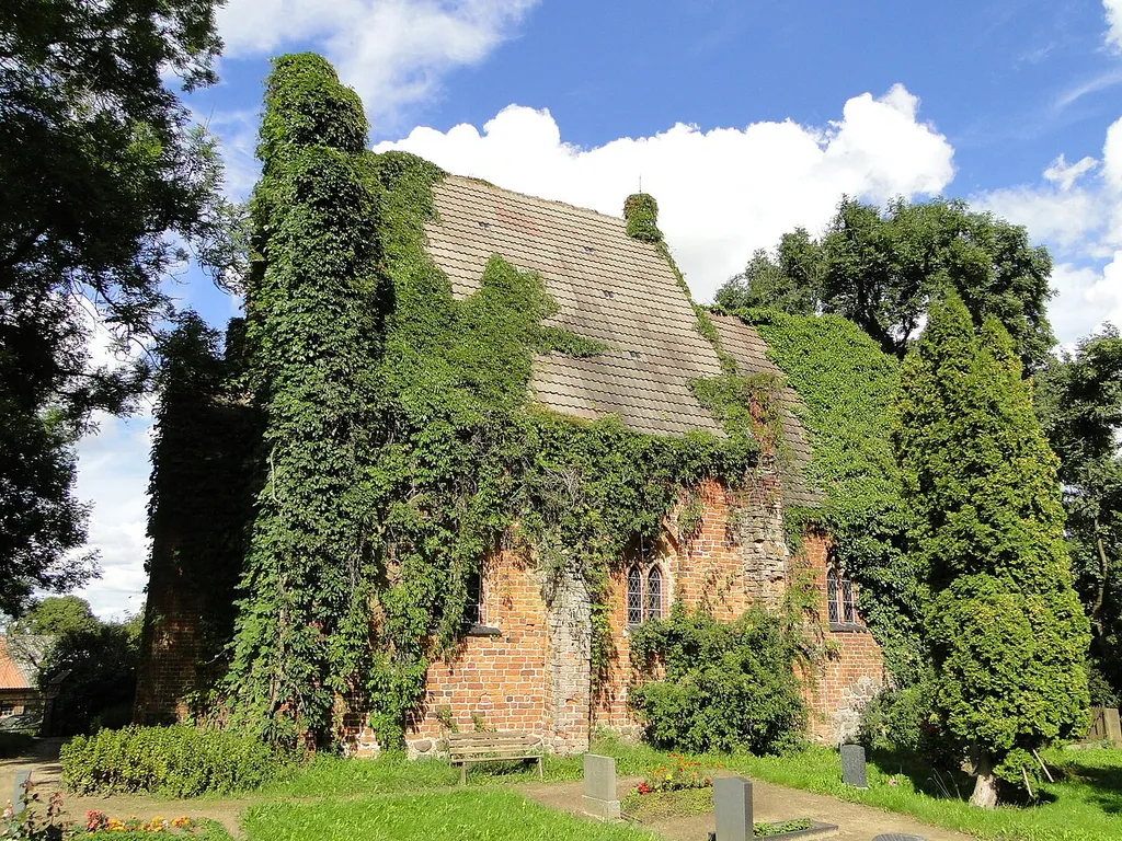 Church in Zahren, district Müritz, Mecklenburg-Vorpommern, Germany