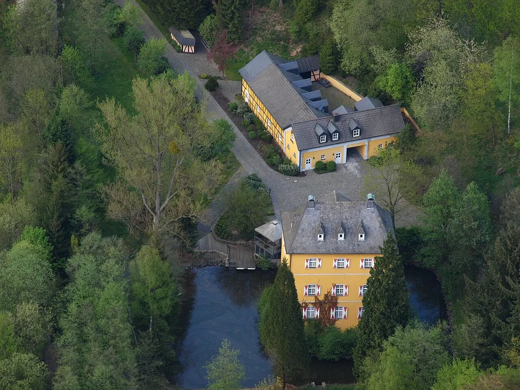 Burg Welterode, Eitorf: Luftaufnahme