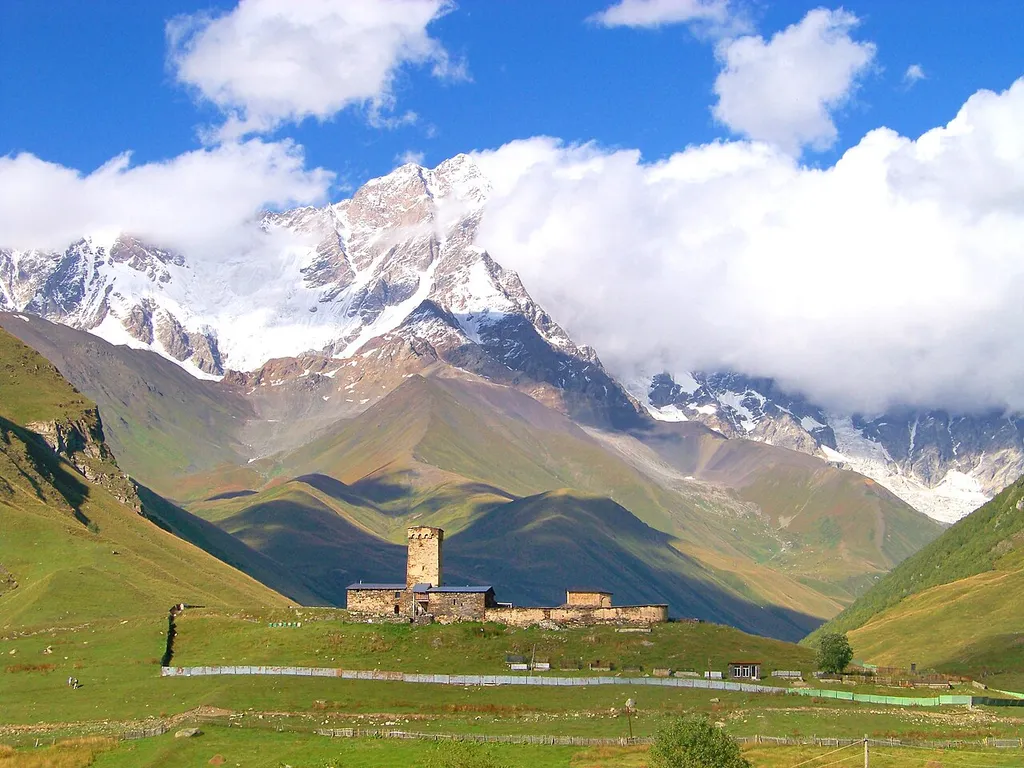 IX-X centuries Virgin Mary church „Ushguli Lamaria“